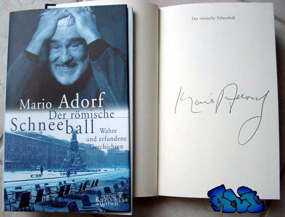 Signatur Mario Adorf